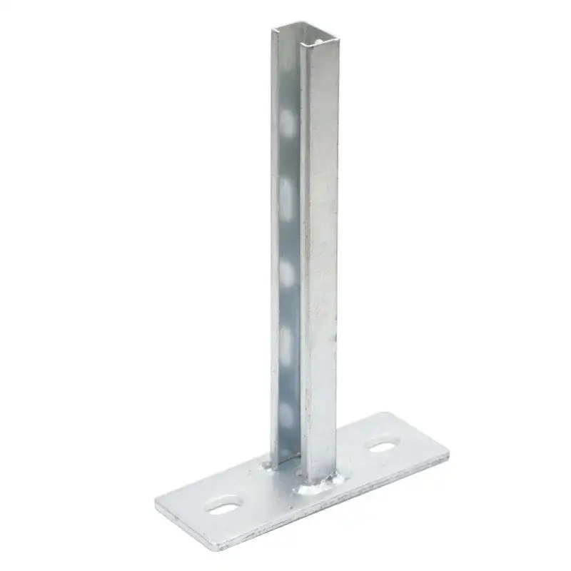 Bracket Wall Plate Welded on 27x18x1.2mm C Shape Profile for Simply Fixing High Quality Zinc Plated Mounting Solar Structure