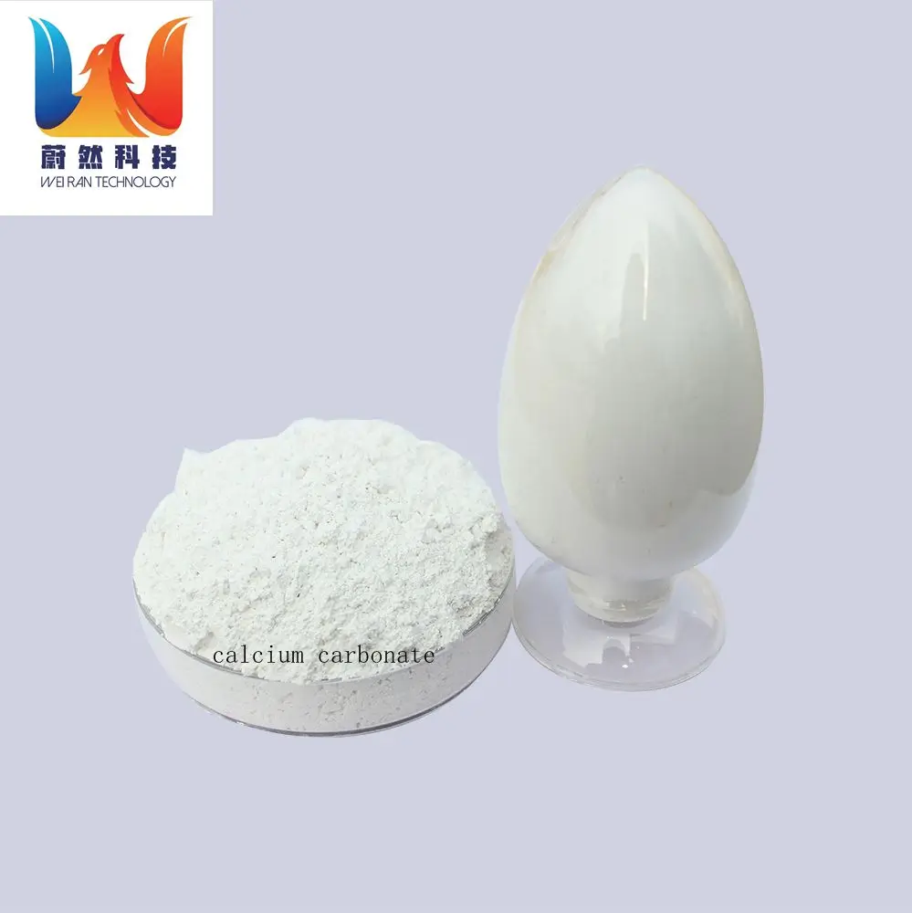 Food Grade Calcium Carbonate 3 Microns 325Mesh Powder Industrial Grade for Cattle and Plastic 25kg Natural 1000Mesh