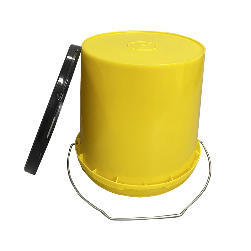 Custom Label 4 liter plastic bucket 4L chemical paint pail american style plastic paint bucket