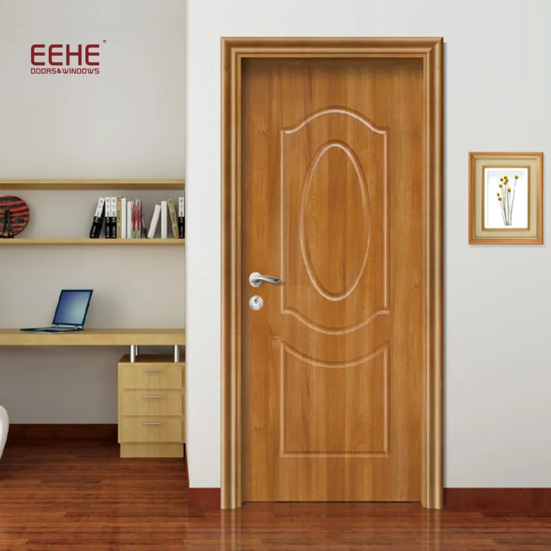 2022 MDF material Soundproofed interior solid wood casement doors High-end customized bedroom swing doors