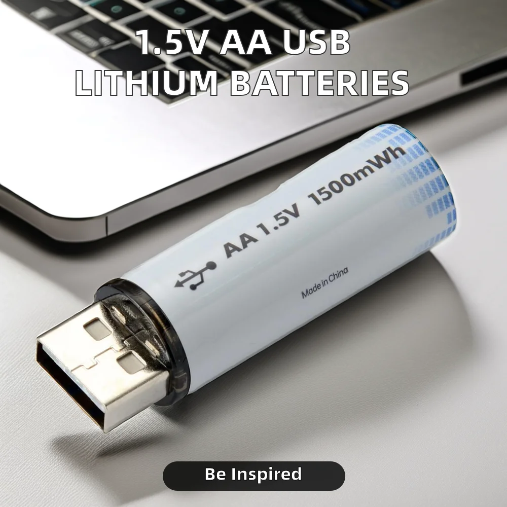 Горячая распродажа перезаряжаемая батарея 1 5 В AA Type-C USB № 1500 мВт-ч 2200 для электроинструментов игрушек и лодок OEM ODM настройка