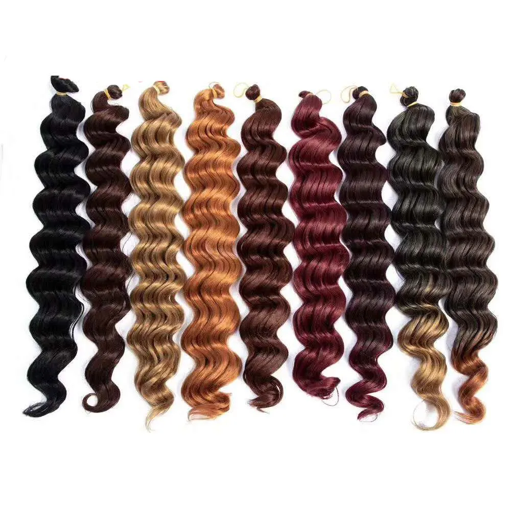 G&T Wig Hotselling  Ocean Wave Crochet Hair  Deep Wave Braids  Deep Twist Crochet Braids  Synthetic Hair Extensions