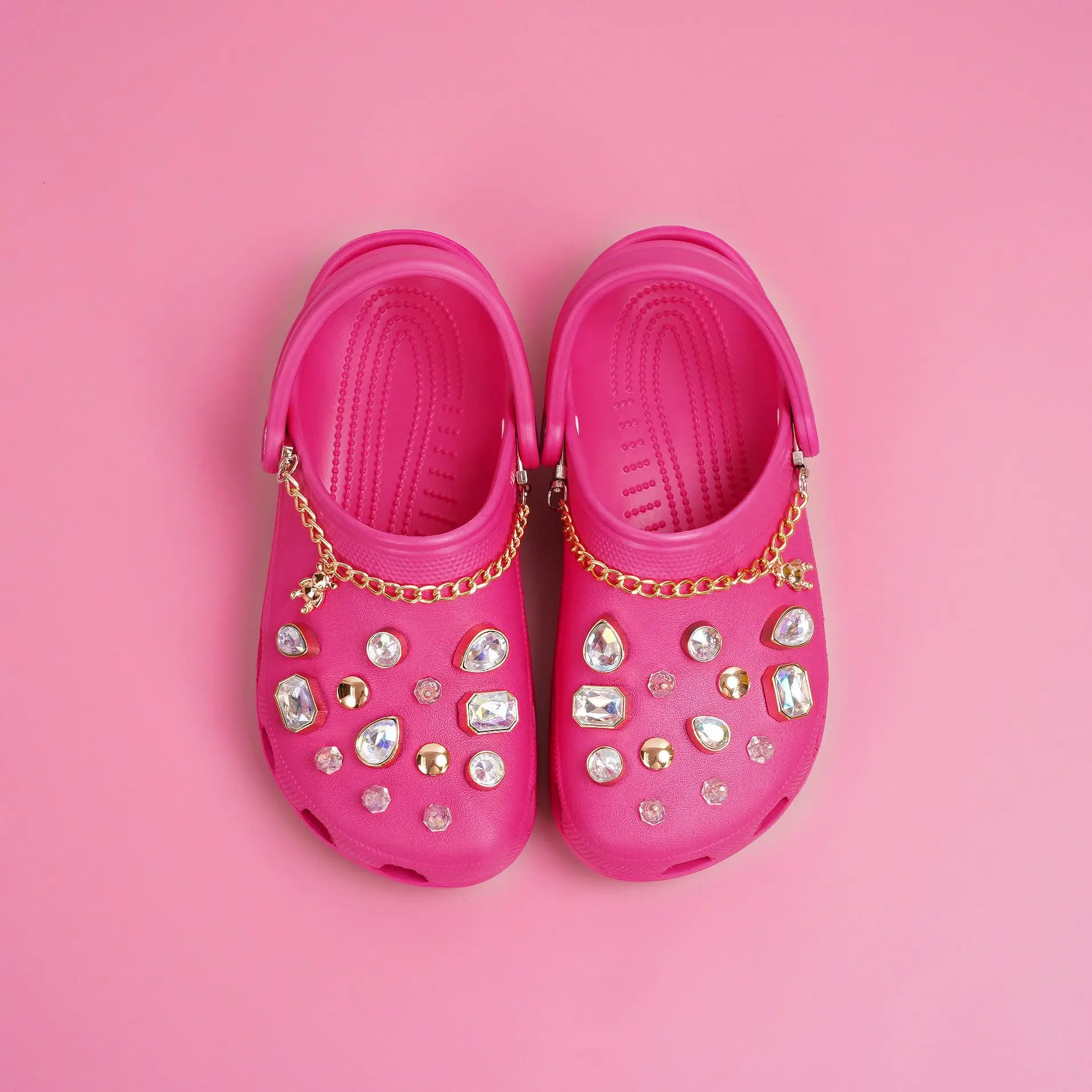 Shoe decoration crystal buckle shoe charms sets DIY Shining diamond rhinestone for Crocs clogs