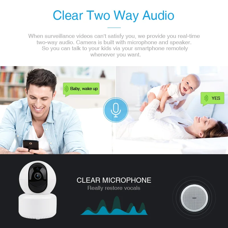 3MP Mini 360 IP Smart Wireless Wifi CCTV Camera IR Night Vision Rj45 Port to Nvr XM Icsee SD Card Network Camera