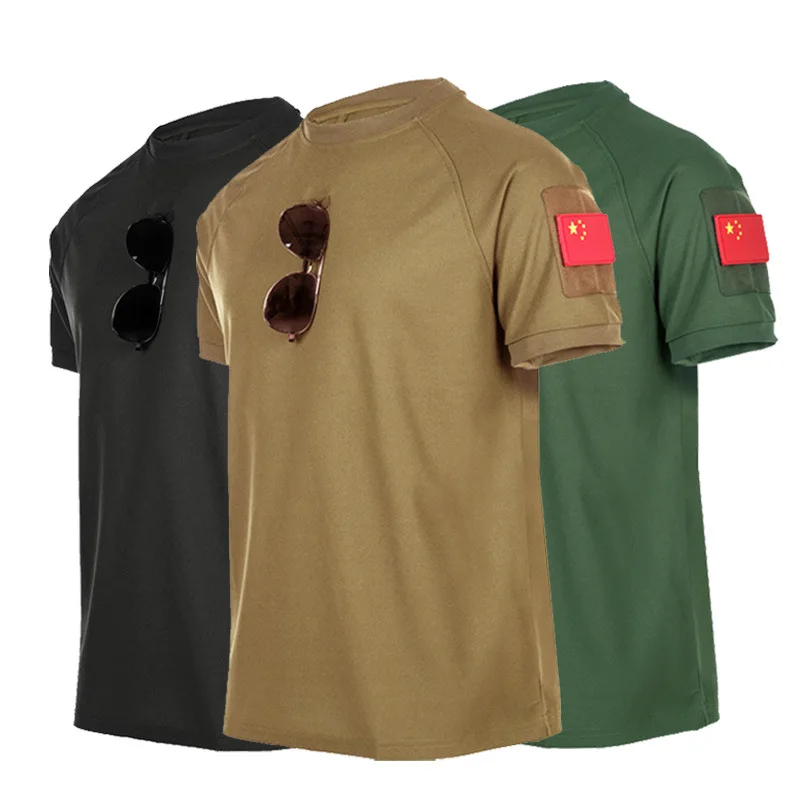 Custom design camouflage tactical  t shirts uniform security mens t-shirt