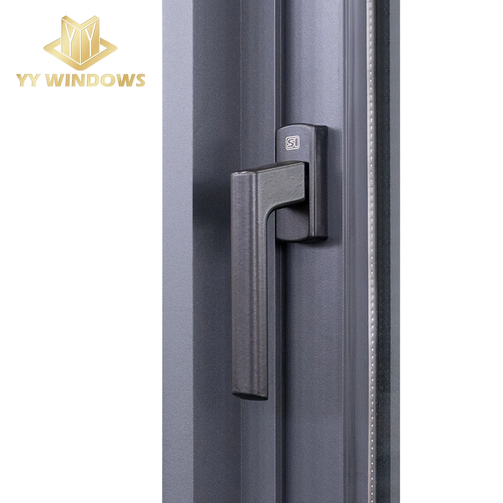 USA standard energy efficient aluminum double glass french window casement windows