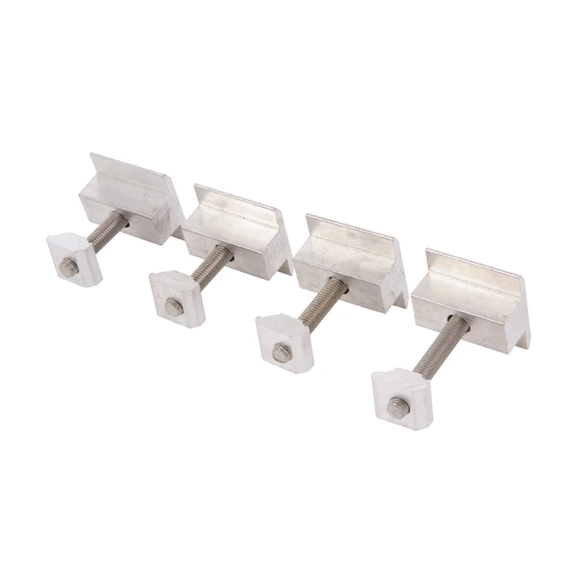 UISOLAR Factory 35mm Solar Mid Clamp Solar Brackets Solar mounting Aluminum Thin Film Solar Panel Mid Clamp with Rubber Wash