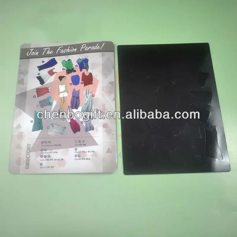 DIY Magnetic dress up puzzle game , Kids magnetic girl dress up me fridge magnet puzzle sheet