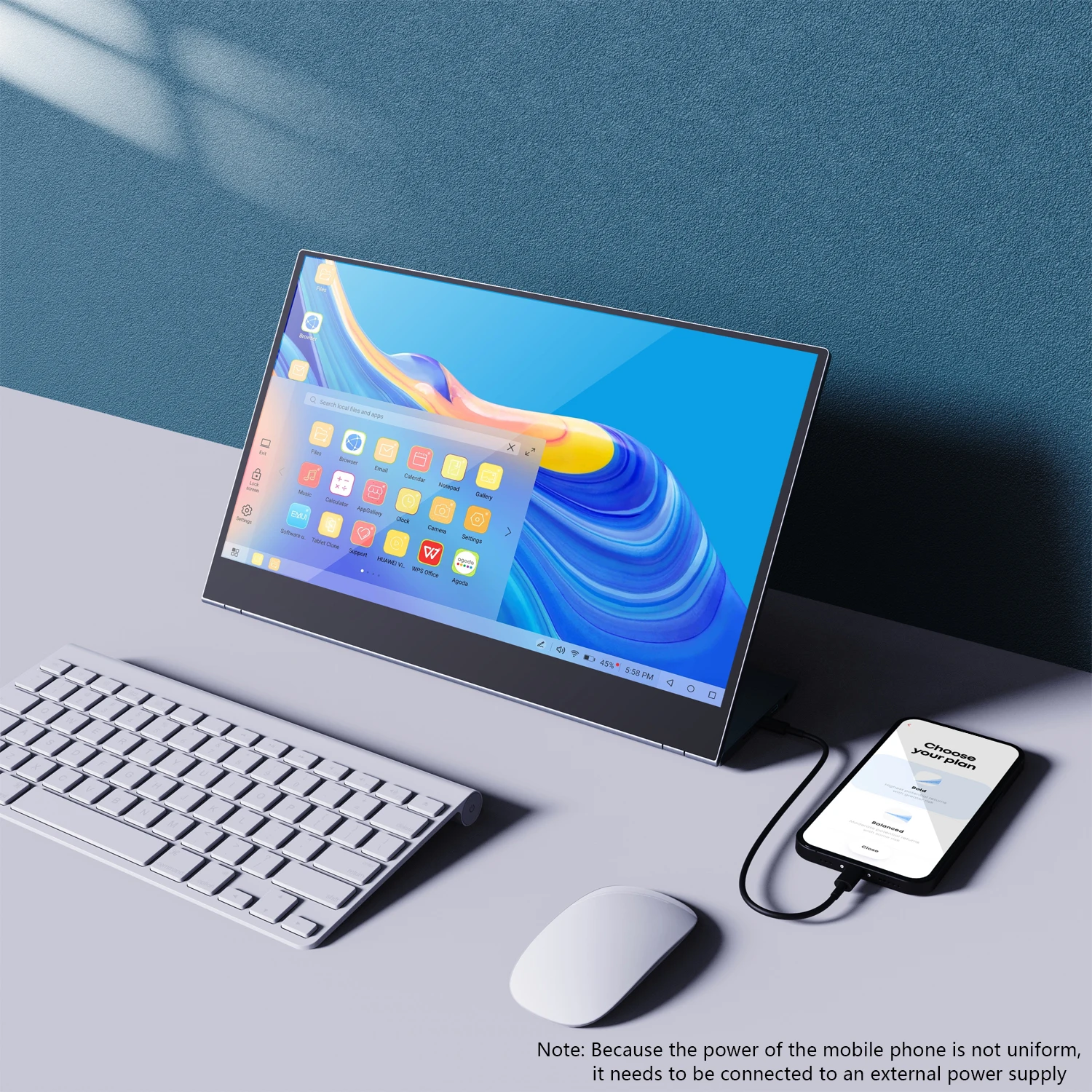 OEM 4K 15.6 Inch High Brightness Portable Monitor Touch Screen IPS UHD LCD USB-C Monitor For Laptop Smartphone