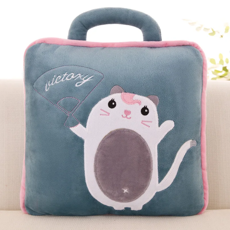 High Quality Fleece Nap Car Sofa 2 in 1 Car Airplane Pillow Blankets Cute Cushion Pillow Quilt Blanket