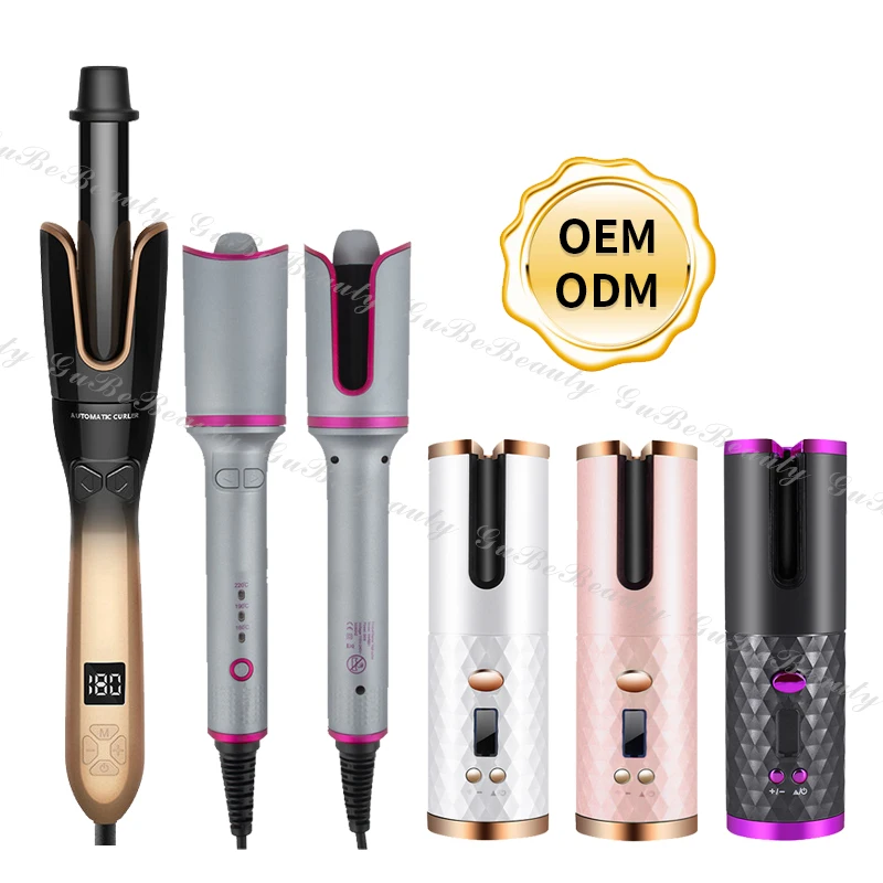 
Gubebeauty automatic curling iron hair curler intelligent electric DIY hairstyle auto rotating hair curler with FCC&CE 