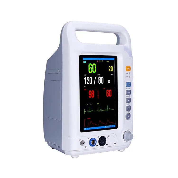 Hospital Emergency Monitor Multiparameter Monitor Portable Mini Ambulance Patient Monitor