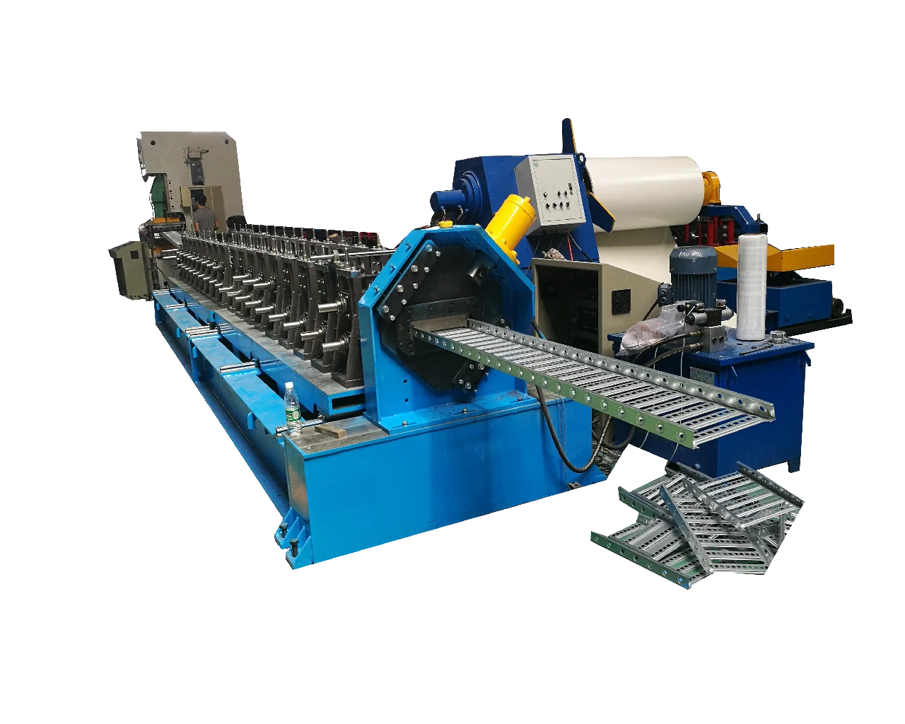 Cable tray channel roll bending machine