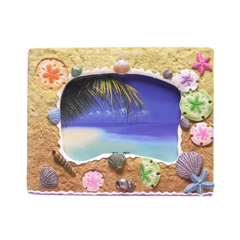 Wholesale Custom Hand Painted Beach Shells Resin Crafts Home Decoration Photo Picture
