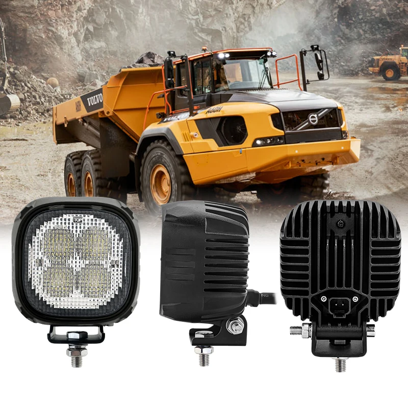 Tuff Plus High Beam Patten Led Work Light 40W 4000Lms 4*6 Inch Square Led Auxiliary Driving Light