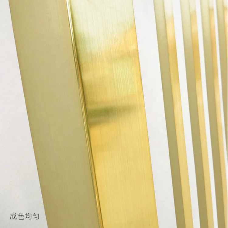 Luxury chinese style hotel decorative gold metal room divider screen home living room partition