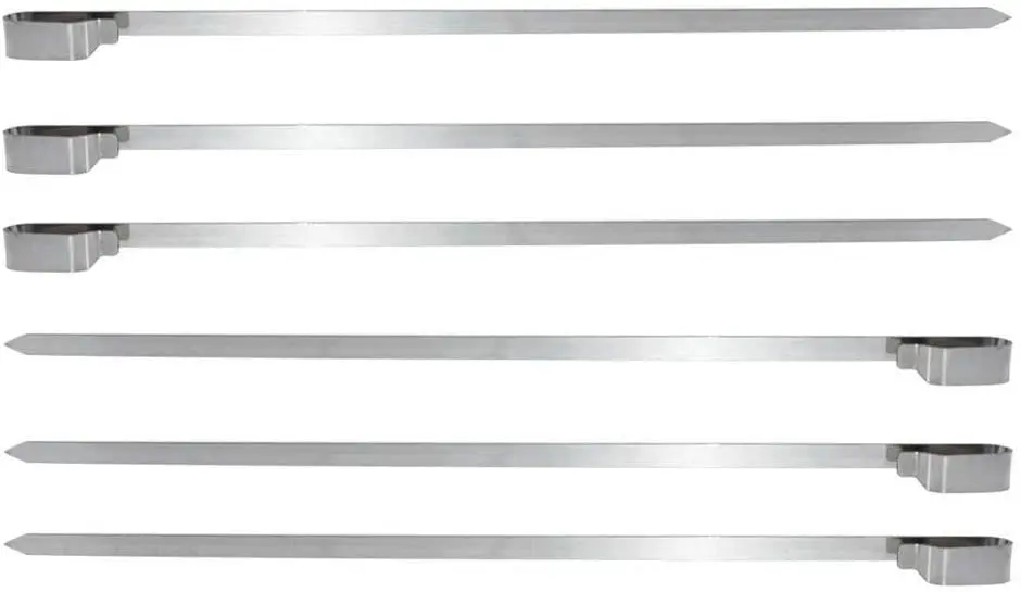 Rotisserie Skewer System Grill Skewer 2*6pcs For Rotisserie Stainless Steel Rotating Skewer For BBQ Rotisserie Grill