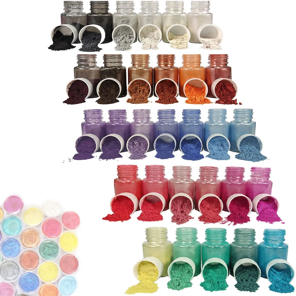 Wholesale Mica Powder Bulk Mica Pearl Pigment Powder Pearlescent Pigment For Epoxy Resin Hand Soap Candles Lip Gloss