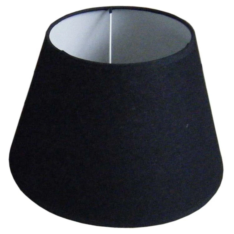 Tc Fabric Round Lamp Shades Black Slip Lampshades