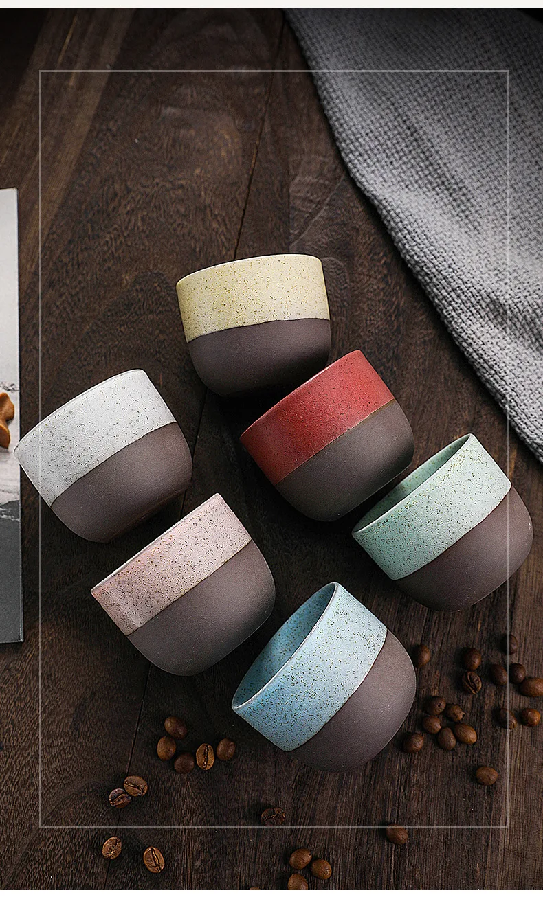 Saudi hot selling ceramic tea cup coffee cup creative frosted coffee mug