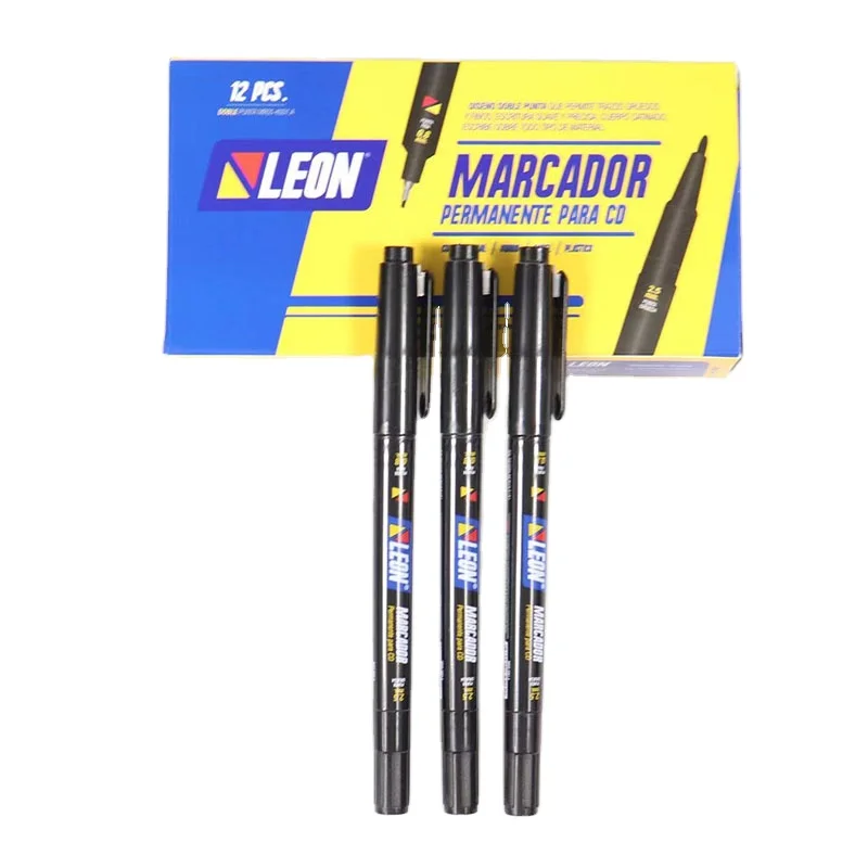 Fair wholesale fine marking pen double head permanent marker paint line pens for drawing