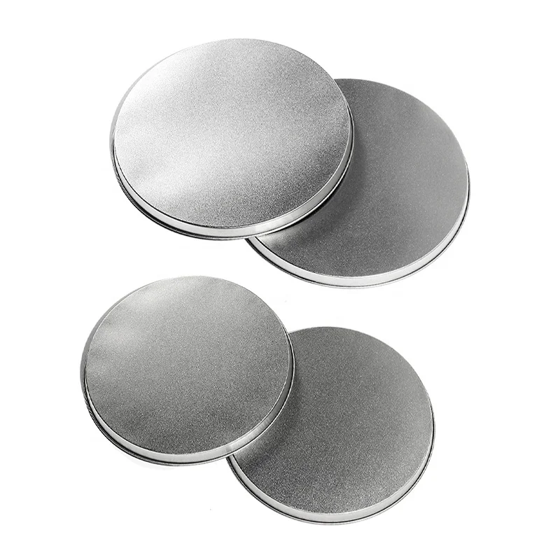 custom printing round shape metal tin stove cover burner cover set