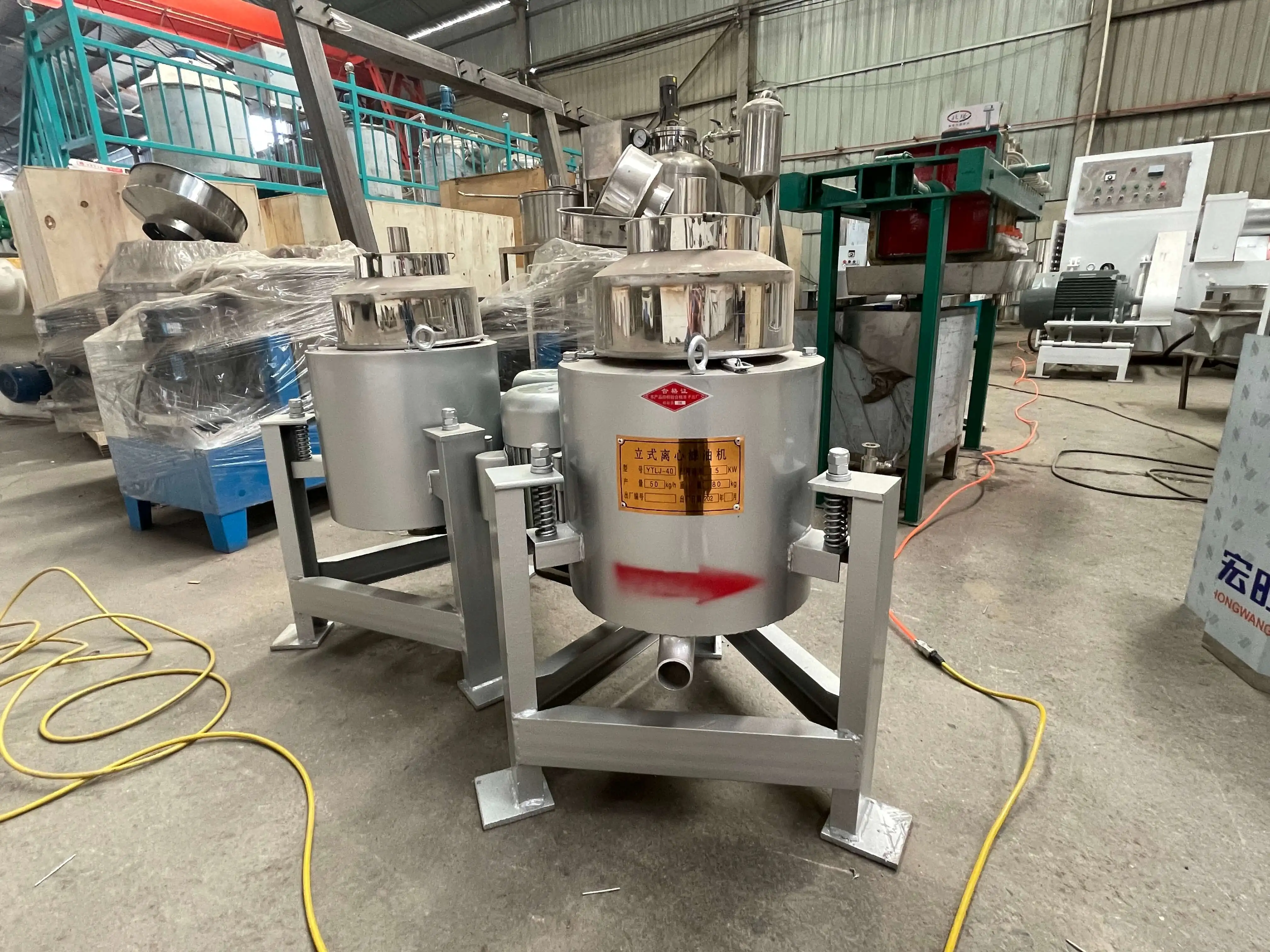 large scale low temperature oil extraction filter centrifuge