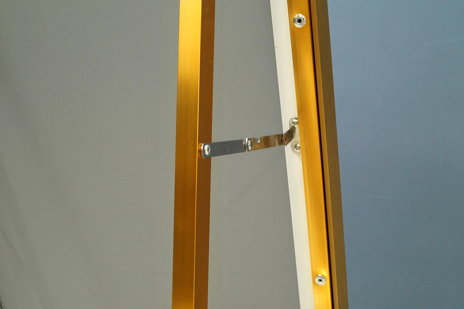 Настенная декоративная прямоугольная селфи-повязка, алюминиевая рамка, зеркальное стекло для ванной комнаты