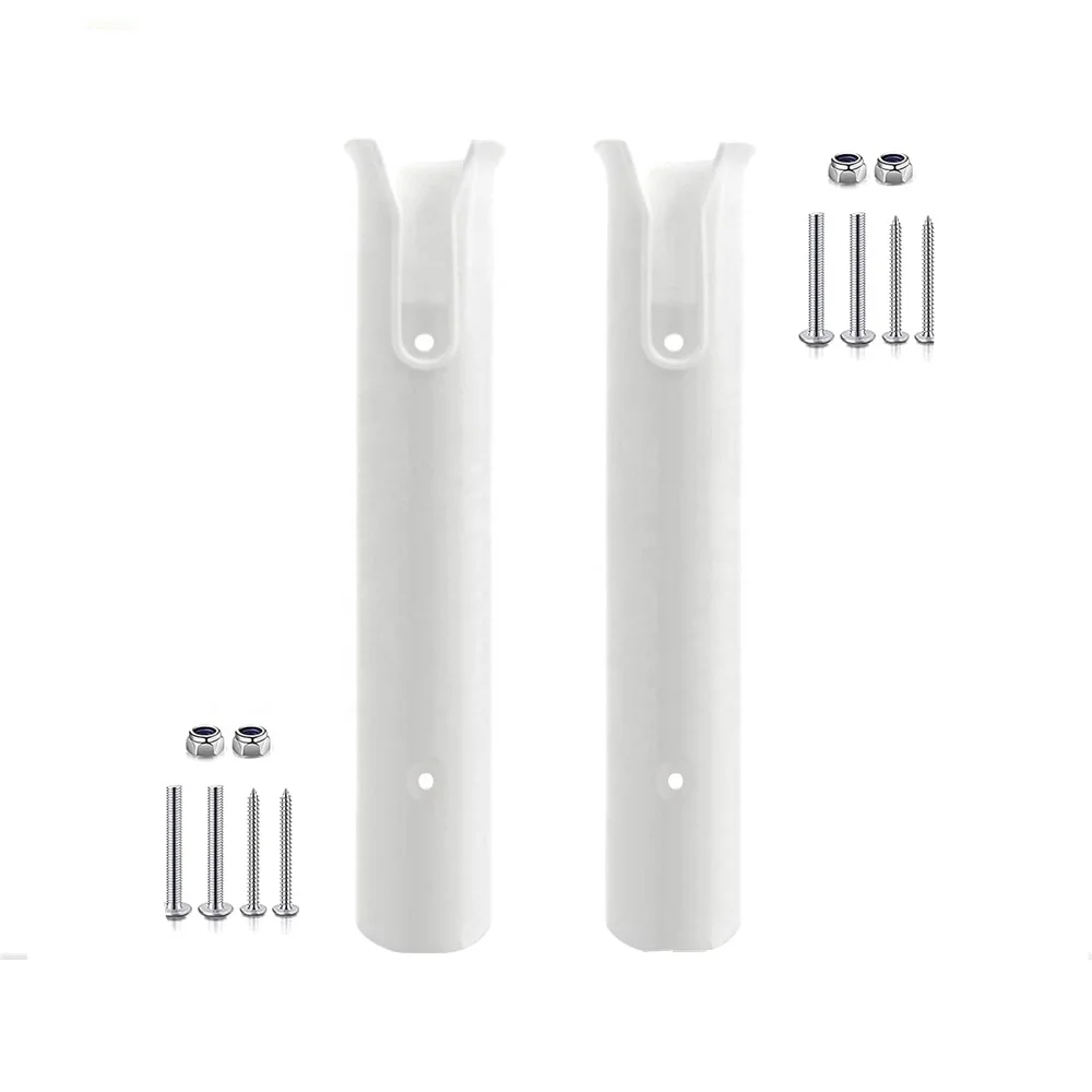 Fishing Rod Holder Bracket Wall Mounted Boat Side Mount Tool Holder Tube Links with Screws