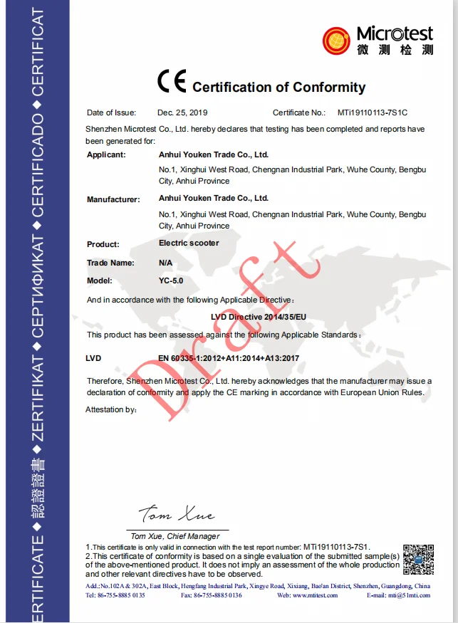 Оптовая продажа 2 колеса Электрический скутер 12 дюймов толстые шины для здорового образа
