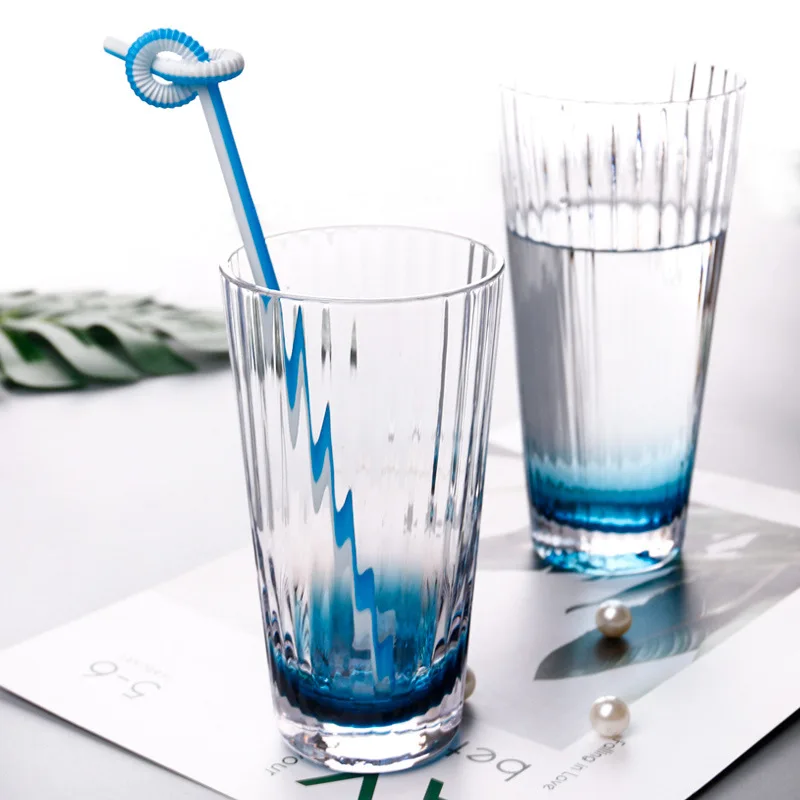 Supplier Popular Handmade Bule Elegant Drinking Glass Crystal