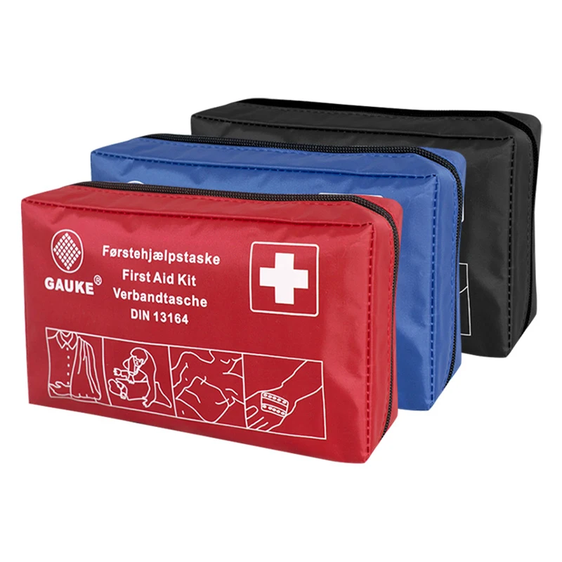 GAUKE DIN 13167 Logo Printed Health Care Medical First Aid Kit Emergency Car Kit For Motorcycle