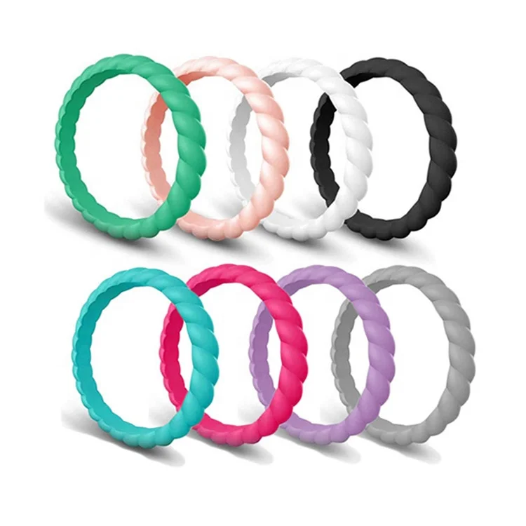 Factory Direct Selling Custom Design Sports Silicone Wedding Ring Men Ring Silicone Ring