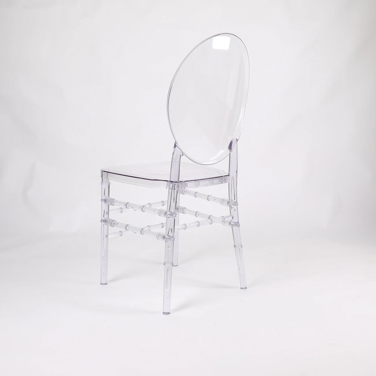 2024 trending sale Design Clear Acrylic Transparent Banquet Stacking Plastic O round chair
