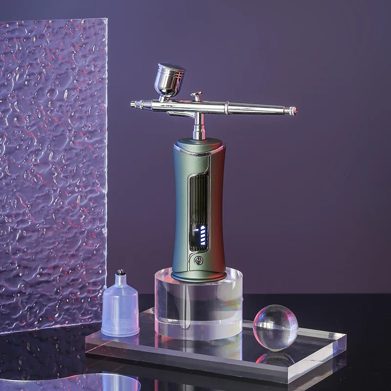 Usb Rechargeable Portable Nails Nano Spray Gun Mini Airbrush With Compressor Kit Airbrush Gun For Make Up Nail Art Cake Paint