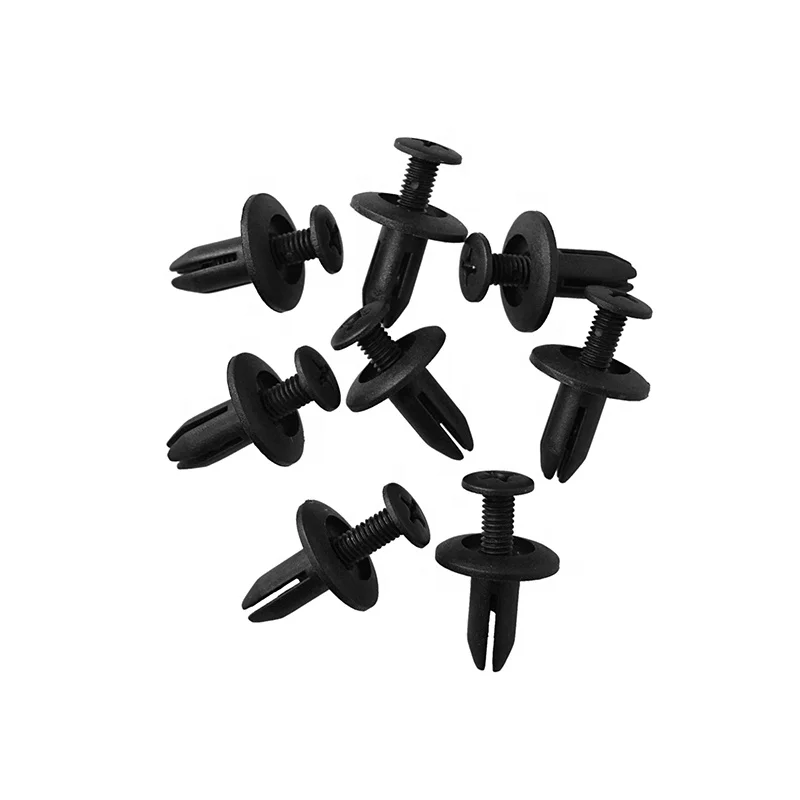 C09 China factory plastic clip snap hook Black Bumper Rivet