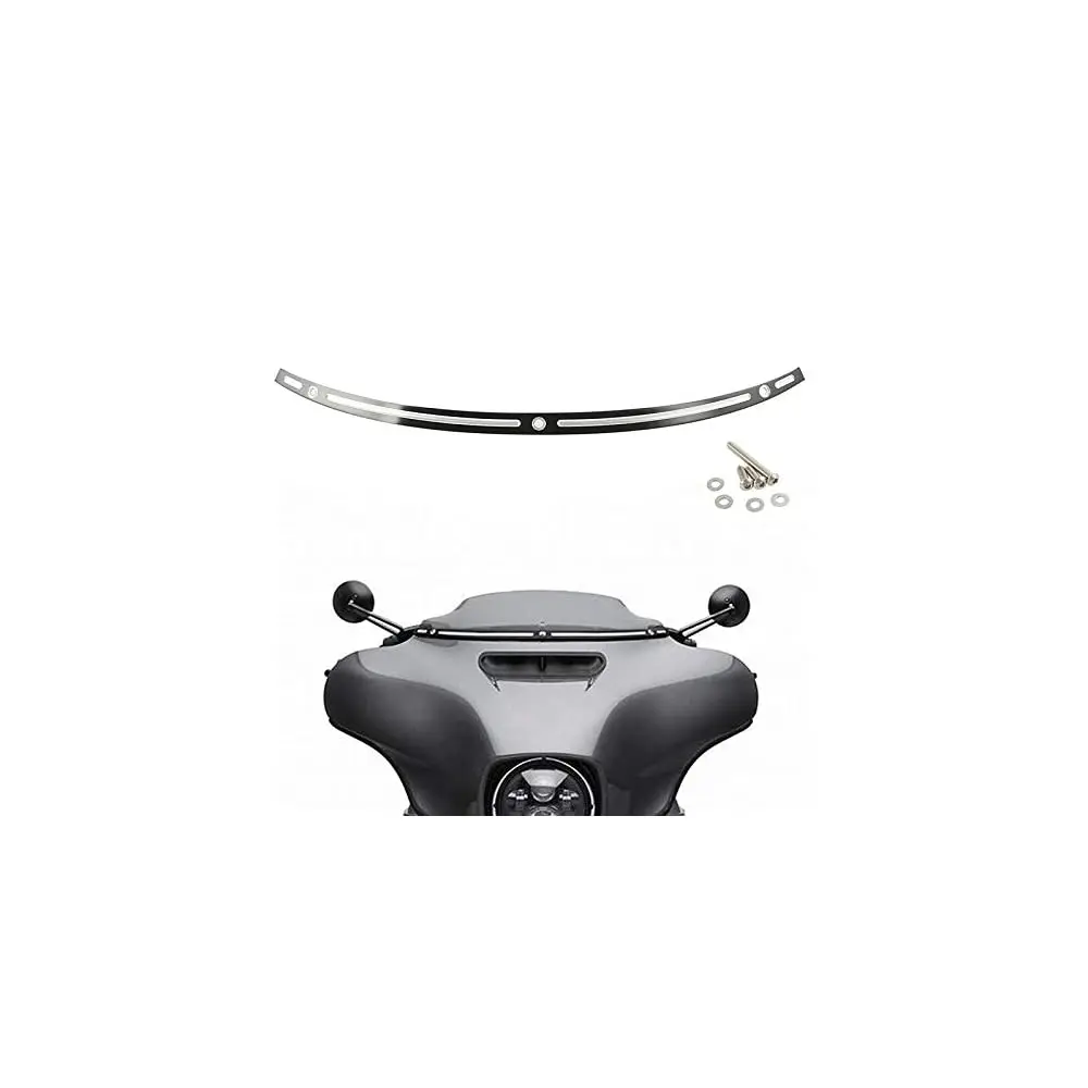 RACEPRO CNC Motorcycle Windshield Windscreen Trim For Harley Street Electra Glide 1996-2013