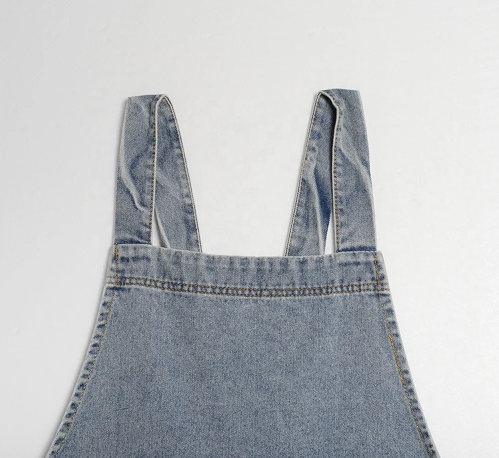 Japanese and Korean washed denim cotton kitchen canvas apron  cowboy apron for dining room flower shop manicure work