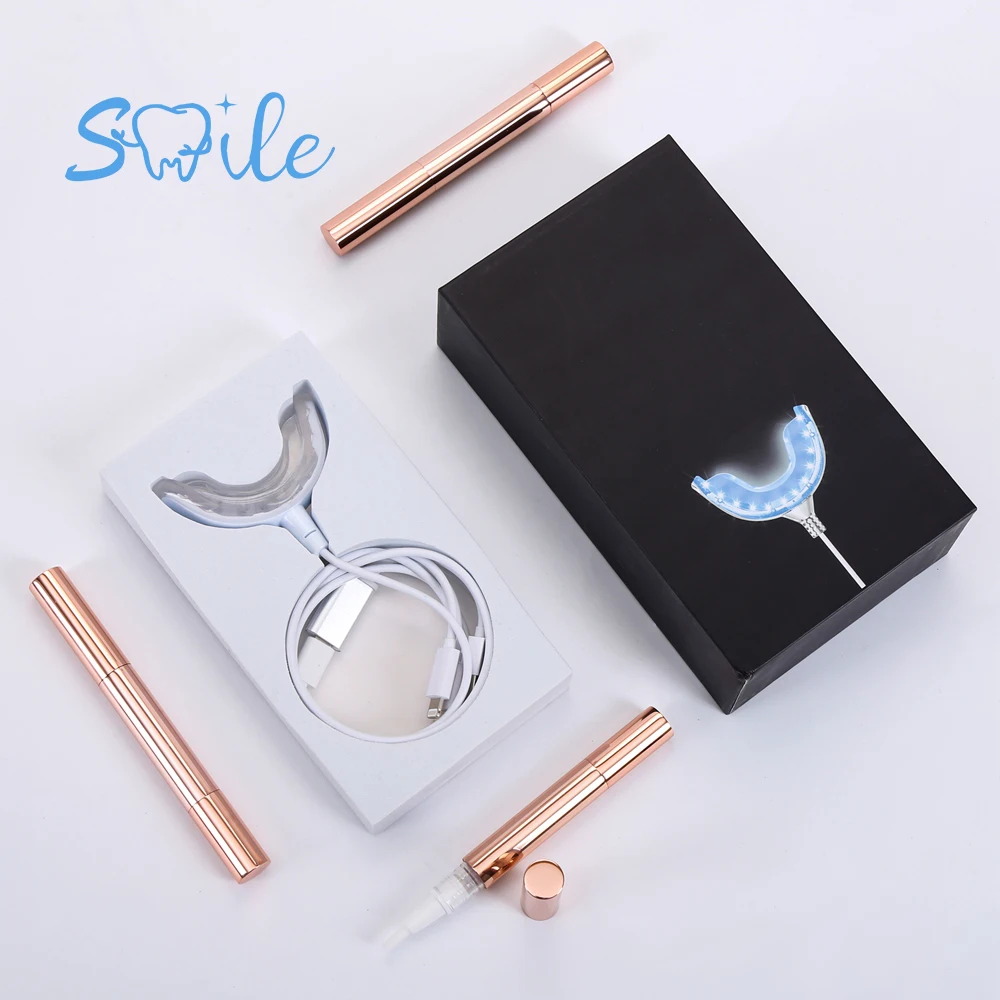 Professional Manufacturer USB Type C Teeth Whitening Kit With LED Light 2ml  Teeth Whitening Pen
