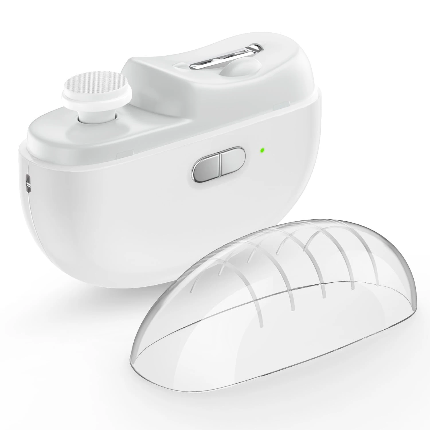 2-Speed nail scraps storage rechargeable electric nail trimmer nail clipper cutter