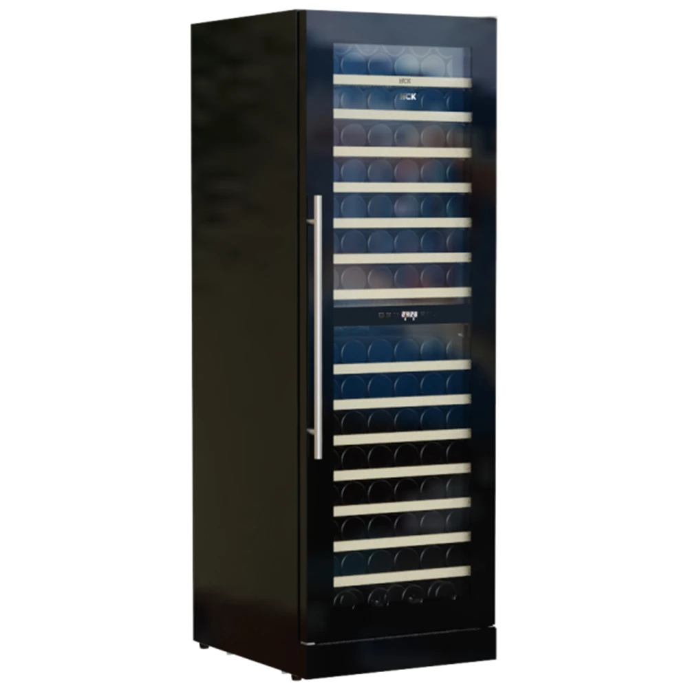 154 Bottles red wine refrigerator dual zone fridge built in Freestanding compressor cooler wine fridge custom tall cellar home