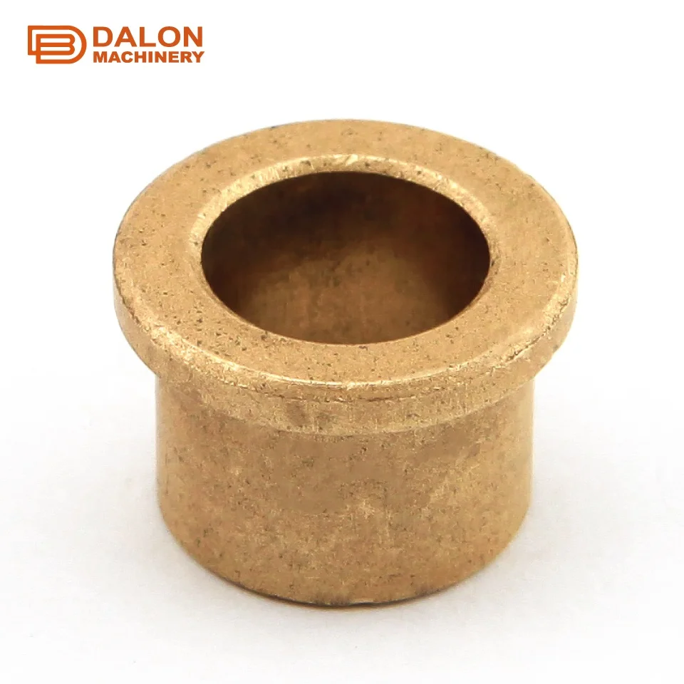 Sintered Metal Bronze Flanged Sleeve Plain Bush Bearing