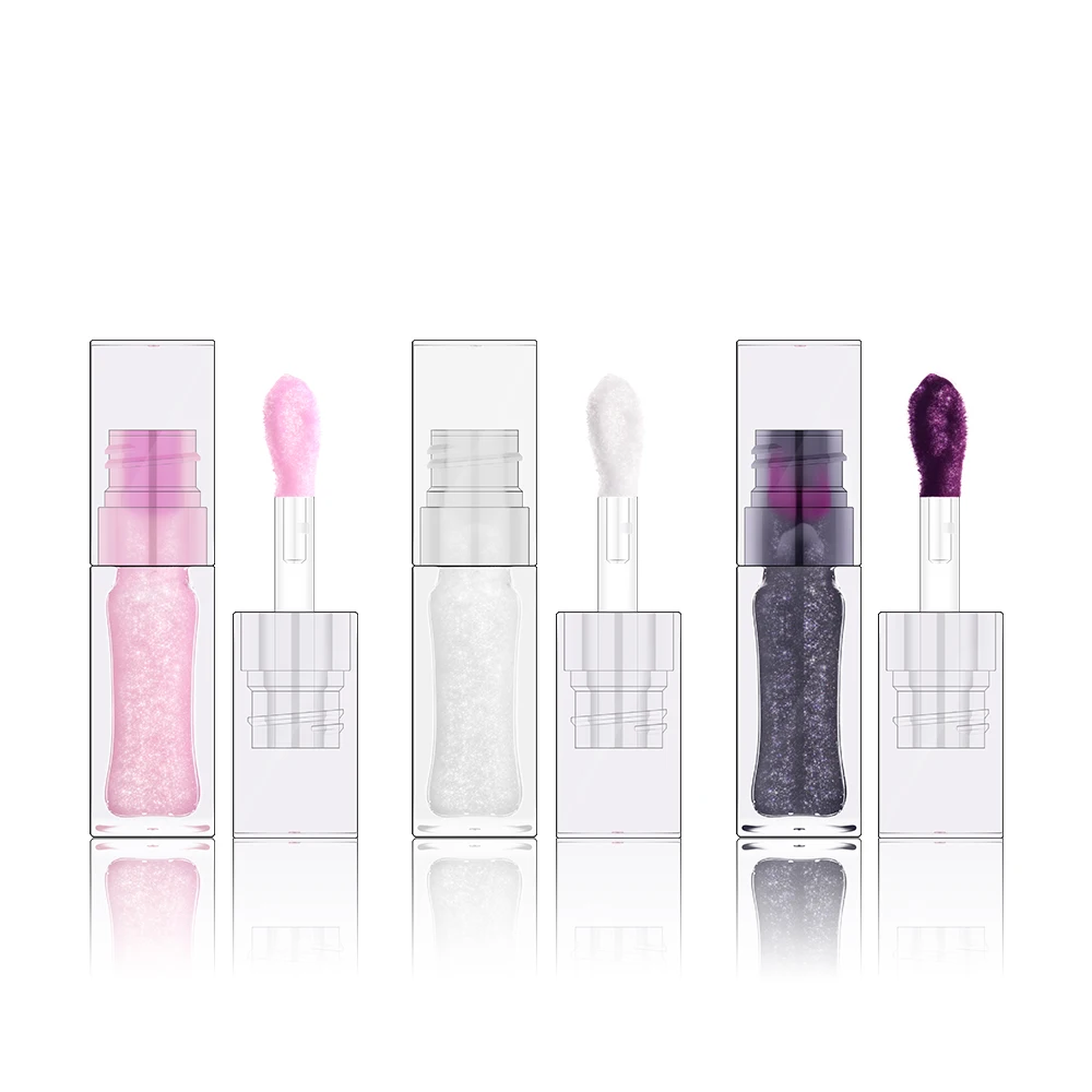Color changing lip oil Vitamin E black currant lip oil plumper private label makeup vegan non sticky lip tinted long lasting