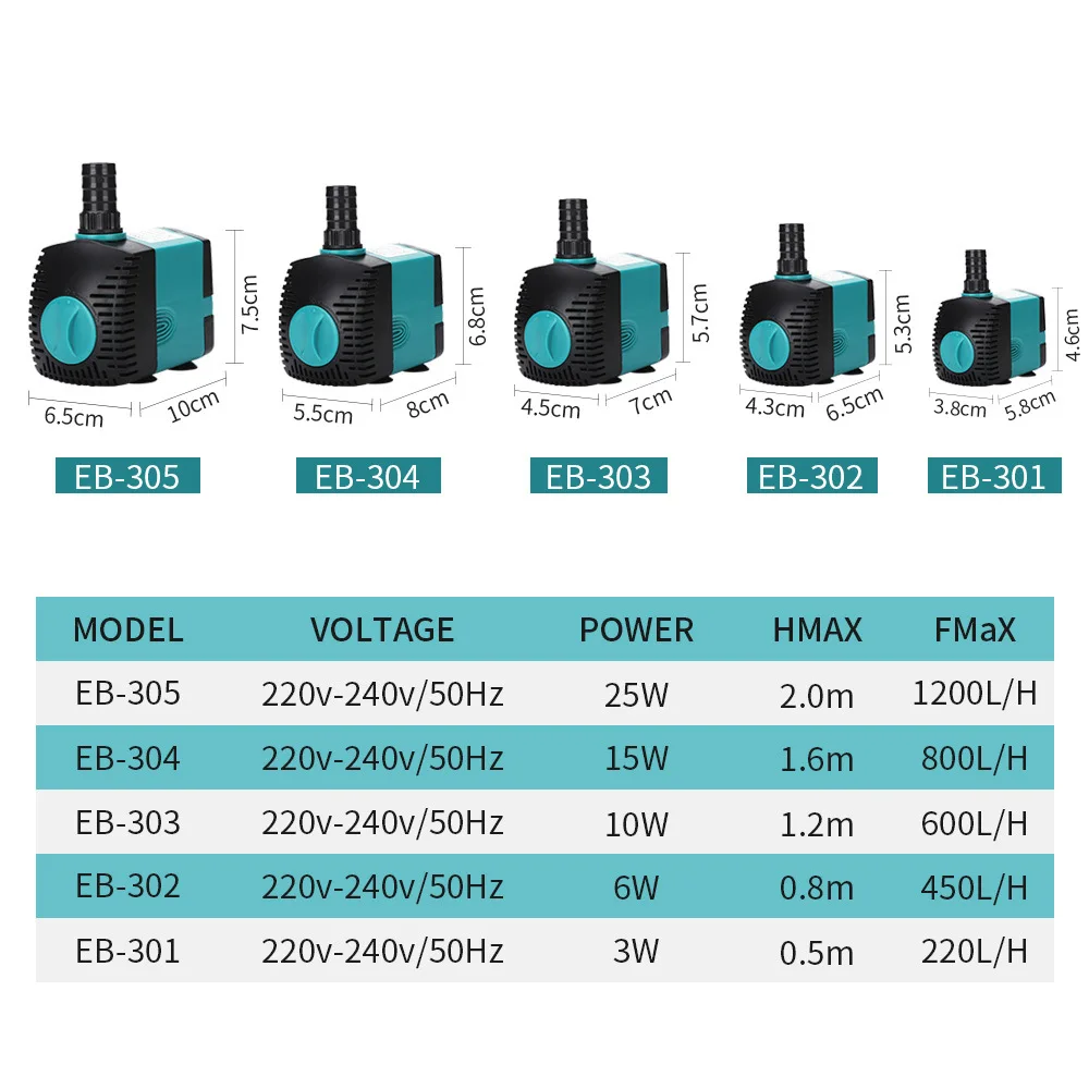 Multifunctional submersible pump fish tank aquarium water cooling air conditioning pump fish pond pump new side suction