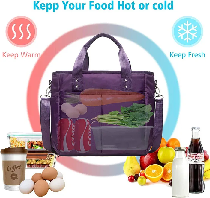 lunch bag tote insulated cooler bag for camping wholesale price reusable insulated sublimation lunch tote bag