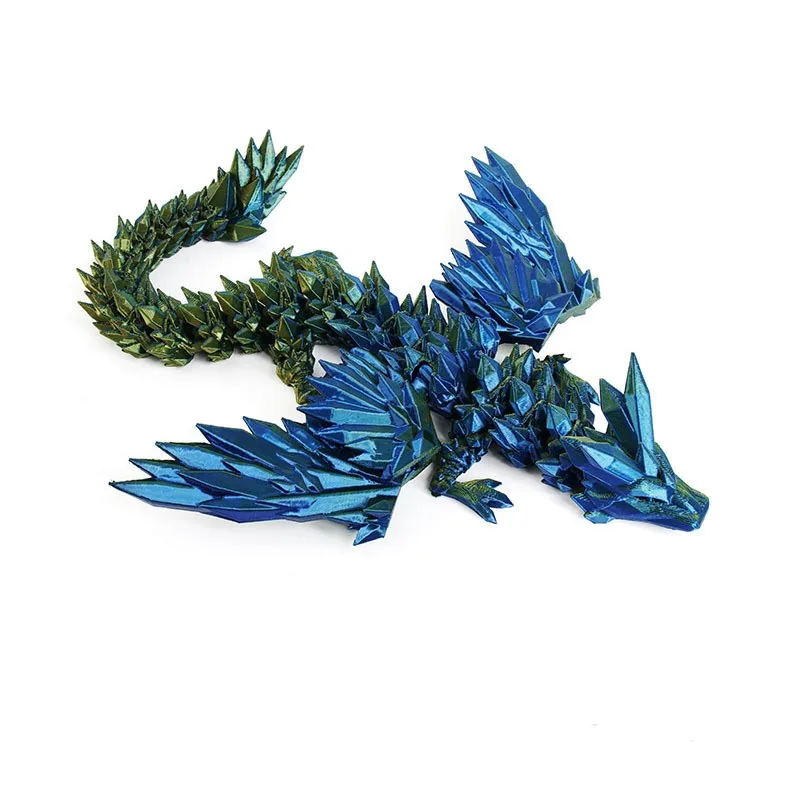 3D Printed Flying Crystal Dragon Educational Toy Decorative Cross-Border Dragon Egg Gift Hand-Do Dragon Decoration from China