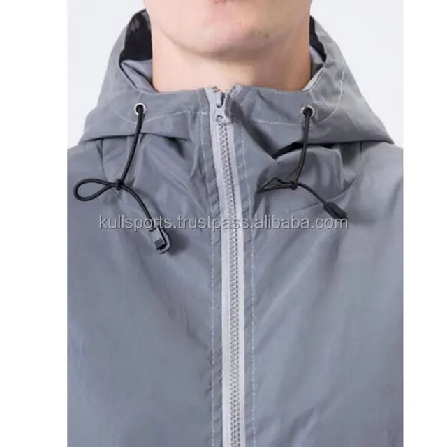 Custom Embroidered High Quality Jacket Men Women/ Printed Nylon Hooded Jackets/ Sublimation Streetwear Windbreaker Anoraks