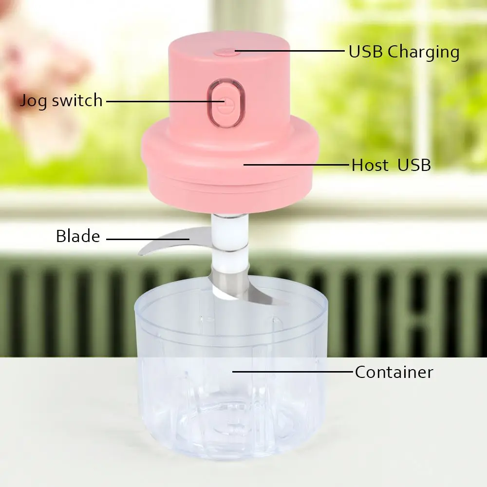 Wholesale B97-0088  Usb Wireless Electric Mini Meat Grinders Slicers Food Crusher Automatic Vegetable E Chopper Garlic Blender