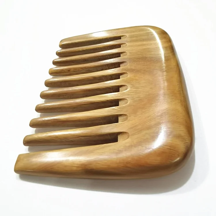 Popular hand make high quality sandal wood custom beard comb for men