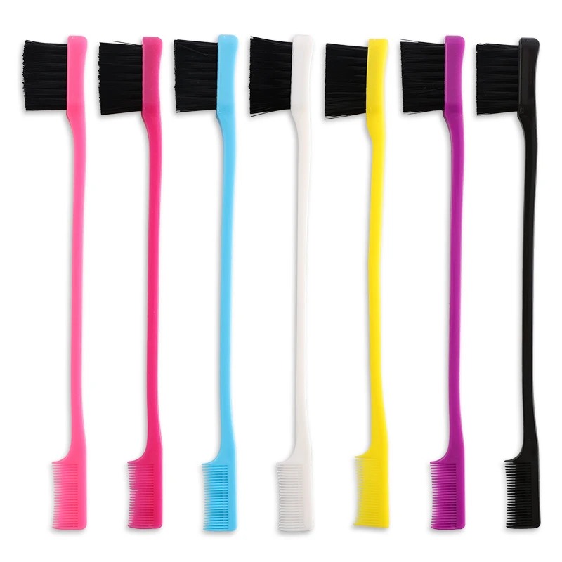 Double-sided Edge Control Hair Comb Beautician Facial Care Makeup Brush Household Eyebrow Comb Hair Styling Beauty Tools